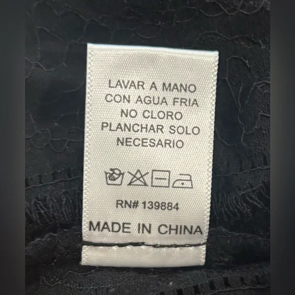 Peach V-Neck Tie-Strap Cardigan Long-Sleeved Chiffon Bell Sleeves Lace Top - Picture 7 of 7